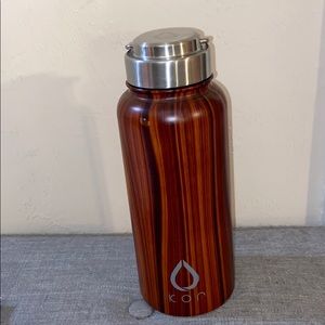“Wood” print stainless steel water bottle!